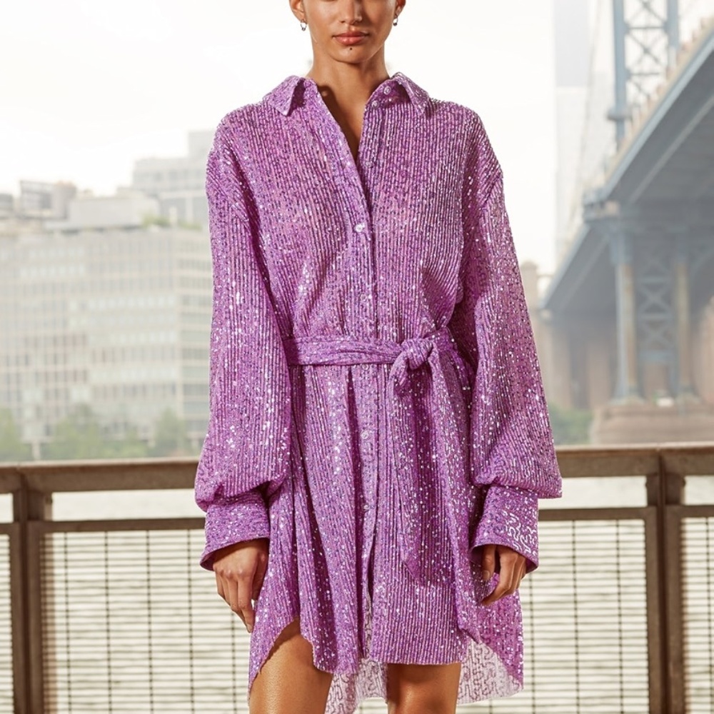 Stine Goya Isolde Dress in Orchid Size Small NWT